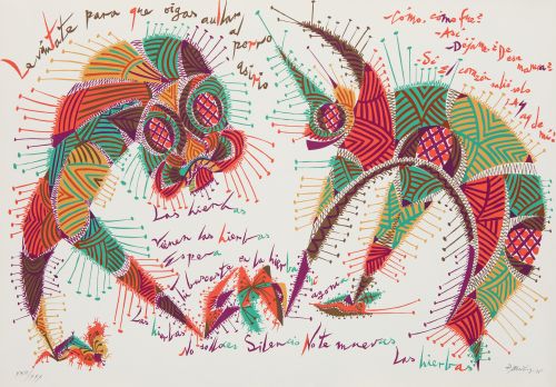 RAFAEL  ALBERTI , "Sin título", 1975, Serigrafía sobre papel