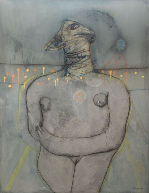 ALFONSO FRAILE, "Gotas", 1986 , Óleo sobre lienzo