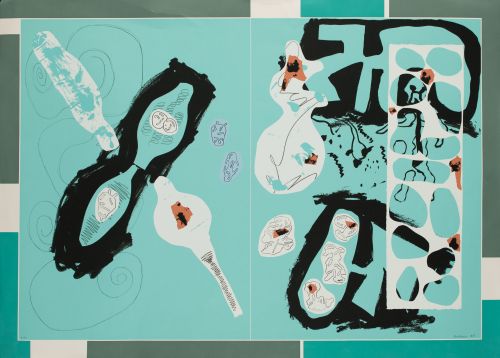 LUIS GORDILLO, "Sin título", 1995, Serigrafía sobre papel