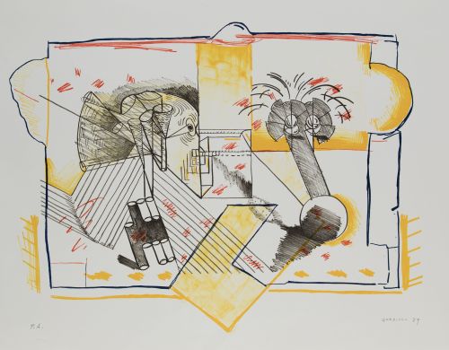 LUIS GORDILLO, "Sin título", 1979 , Litografía sobre papel