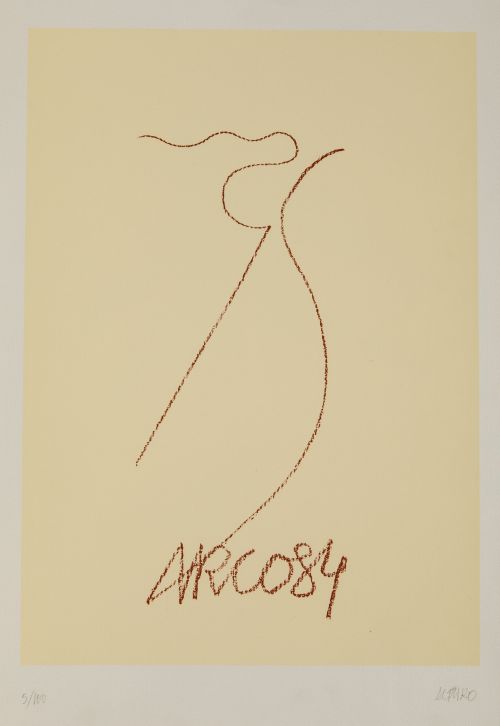 ANDREU ALFARO HERNÁNDEZ, "Arco", 1984, Litografía sobre pap