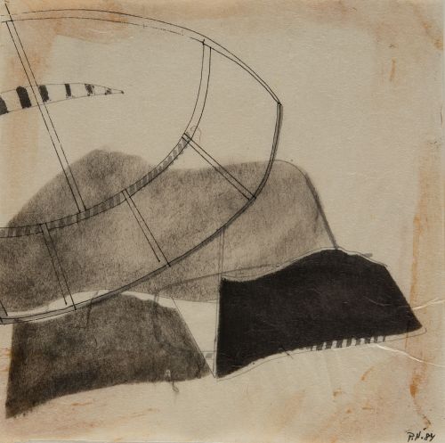 PAUL HOFFMAN , "Sin título", 1984, Tintas sobre papel de ar