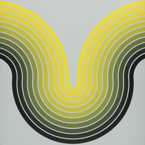 HERBERT OEHM, "Sin título", Serigrafía sobre cartulina