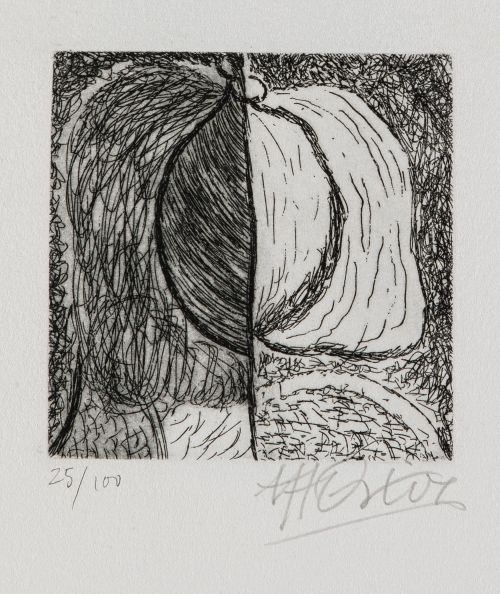 MANUEL  ÁNGELES ORTIZ, "Sin título", Aguafuerte sobre papel