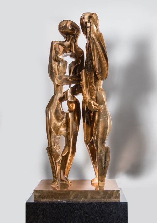 OSSIP ZADKINE, "Les visiteurs du soir o Le brillant silence