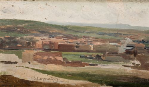 JOSÉ LUPIÁÑEZ Y CARRASCO, "Fondo del barrio de Vallecas, Ma