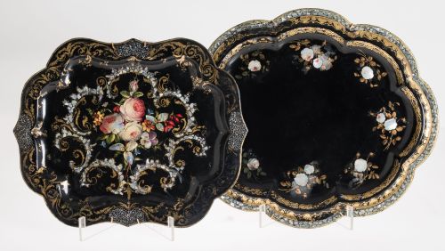 Bandeja victoriana de perfil ondulado, Inglaterra, S. XIX