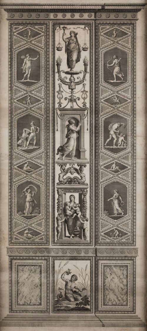 GIOVANNI VOLPATO, "Loggie di Rafaele nel Vaticano", Grabado
