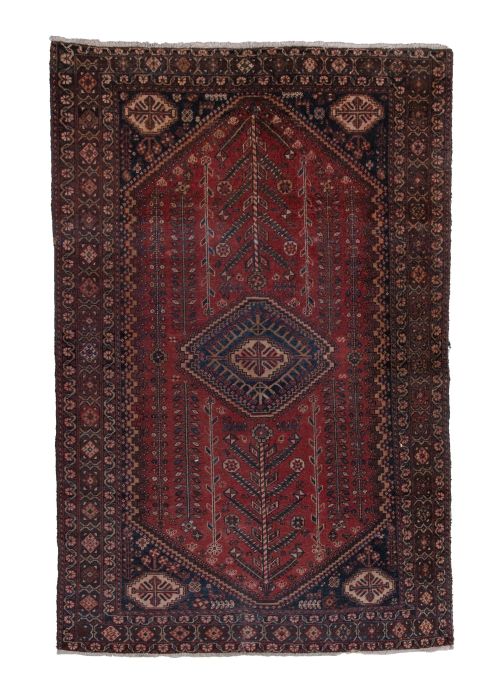 Alfombra persa de lana anudada a mano, S.XX