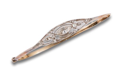 PULSERA DE PEDIDA AÑOS 20 DE DIAMANTES, EN ORO AMARILLO Y V