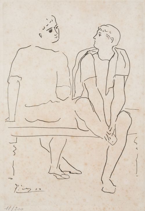 PABLO RUIZ PICASSO (DESPUES), "Bailarines (Grace et Mouveme