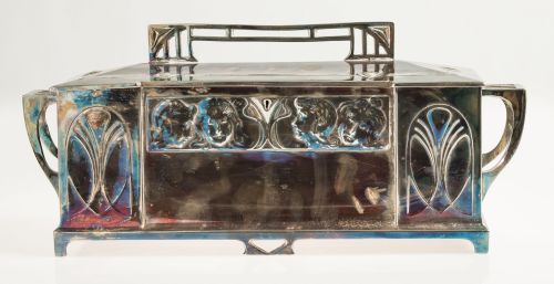 Caja Art Decó, manufactura WMF, Alemania, c.1930