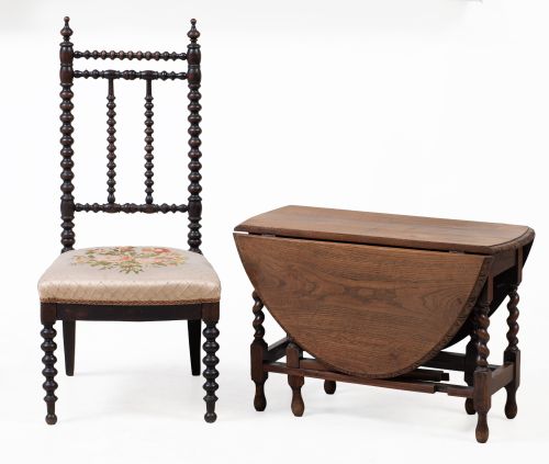 Mesa de alas castellana siguiendo modelos del S. XVIII, Esp