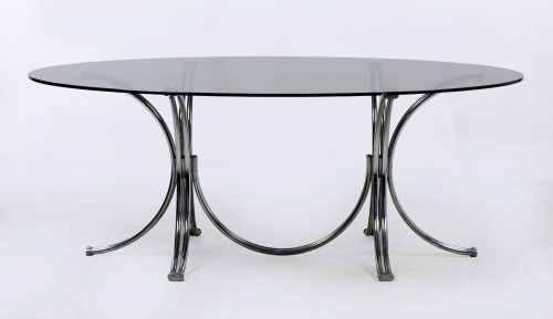 Mesa de comedor oavalada, España, años 80