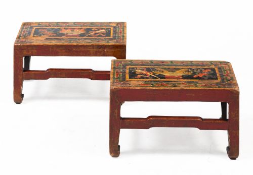 Pareja de banquetas, China, S. XX