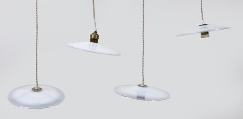 Four Cornelia Parker industrial design lamps, 20th century
