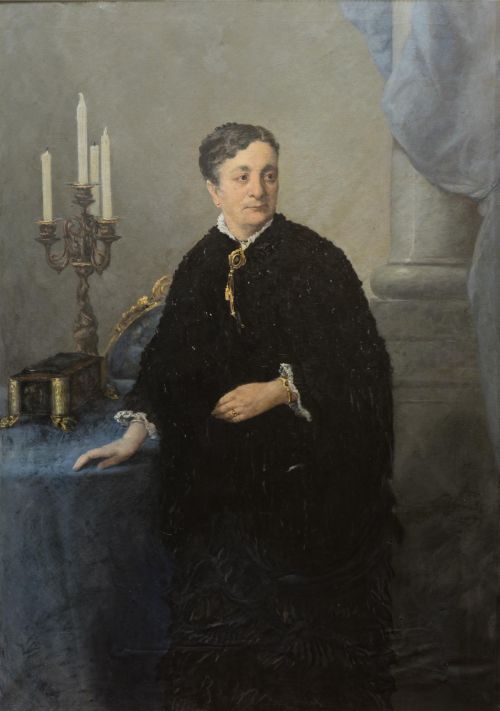 SPANISH SCHOOL (19th century) "Portrait of a Lady"