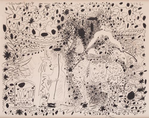 PABLO RUIZ PICASSO (DESPUES), “L’Écuyere”, 1960, Litografía