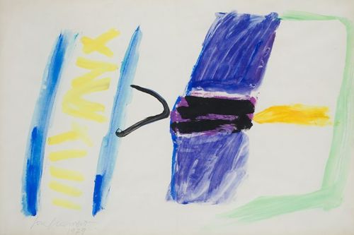 JOSÉ GUERRERO, "Sin título", 1979, Gouache sobre papel 