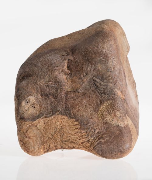 PEPI SÁNCHEZ, "Sin título", Piedra pintada