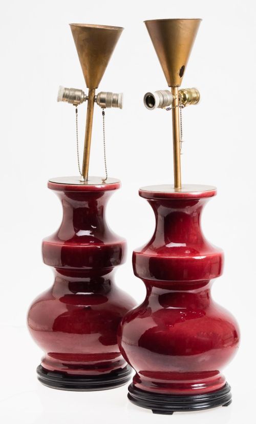 Pareja de lámparas de mesa, S. XX