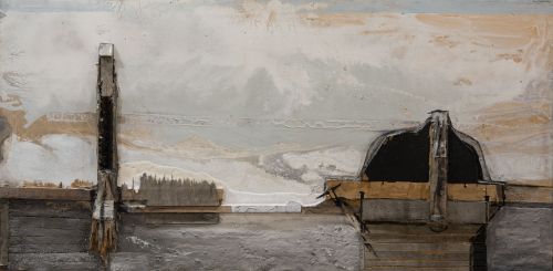 LUCIO MUÑOZ, "Para Lenz", 1993, Pinto escultura