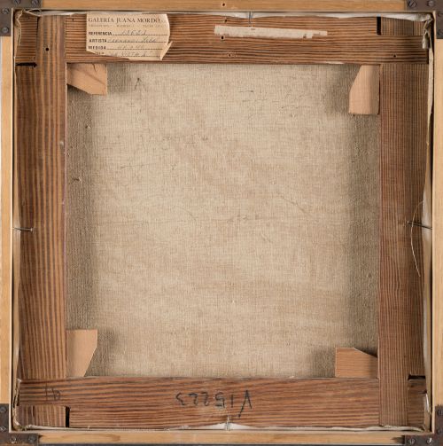 FERNANDO ZÓBEL DE AYALA, "La visita X-A", 1974, Óleo y graf