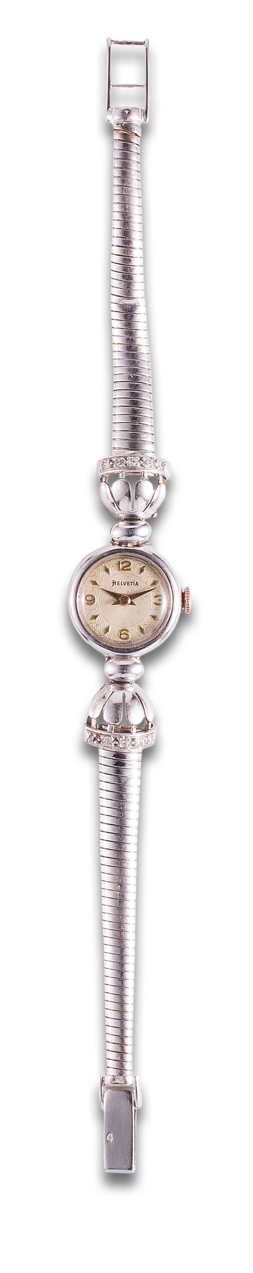 RELOJ DE PULSERA HELVETIA EN ORO BLANCO Y DIAMANTES
