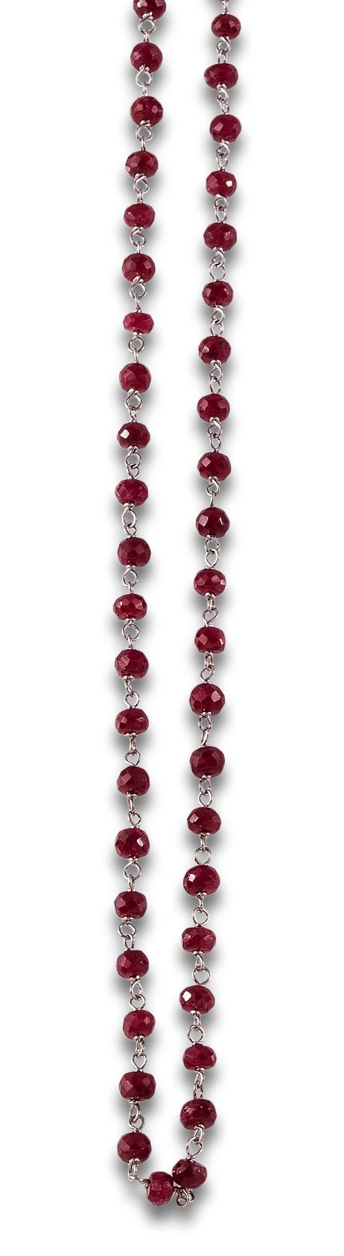 COLLAR DE RUBÍES, EN PLATINO