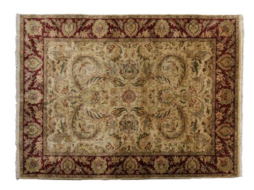 Hand-knotted wool Ziegler rug, 20th century