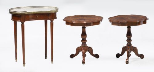 Pair of Napoleon III style side tables, 20th century