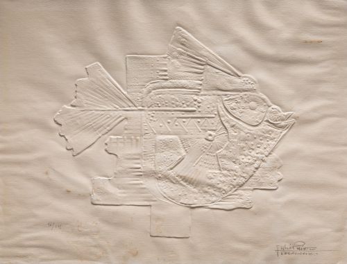 JULIO PRIETO NESPEREIRA, "Pez", Grabado gofrado