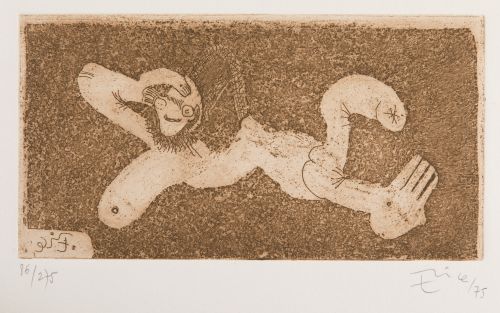 GONZALO SEBASTIAN DE ERICE, "Sin título", 1975, Grabado al