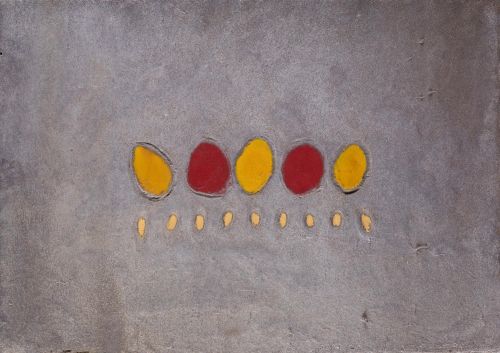 ALBERTO CORAZÓN, "Sin título", 1998, Plancha de metal con r