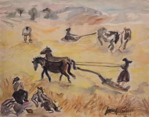 JOSÉ GUERRERO, "Sin título. Estudio para La era de La Alber