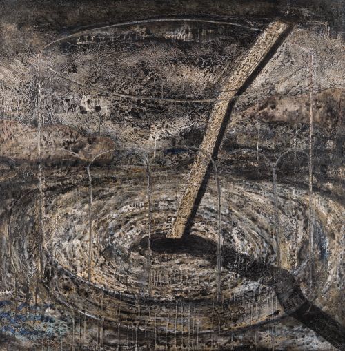 LUIS GONZÁLEZ ADALID, "Composición", 1991, Técnica mixta so