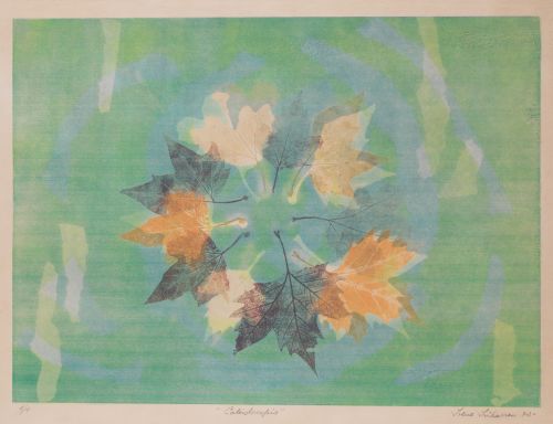 IRENE IRIBARREN, "Caleidoscopio", 1972, Litografía sobre pa