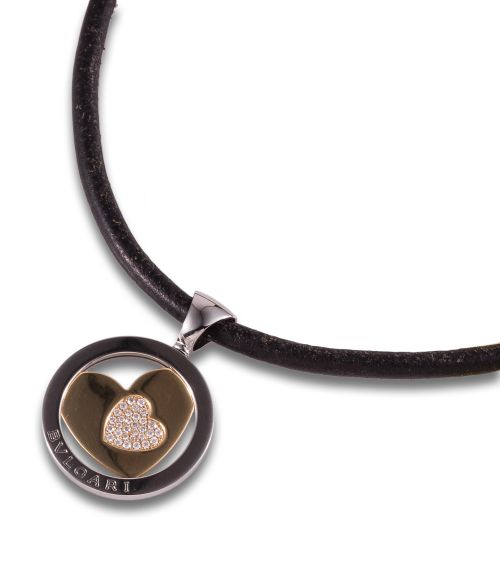 COLGANTE BULGARI DE DIAMANTES, EN ORO