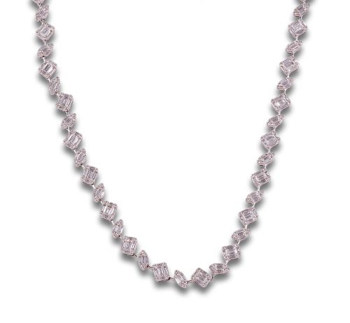 GARGANTILLA EN ORO BLANCO Y DIAMANTES