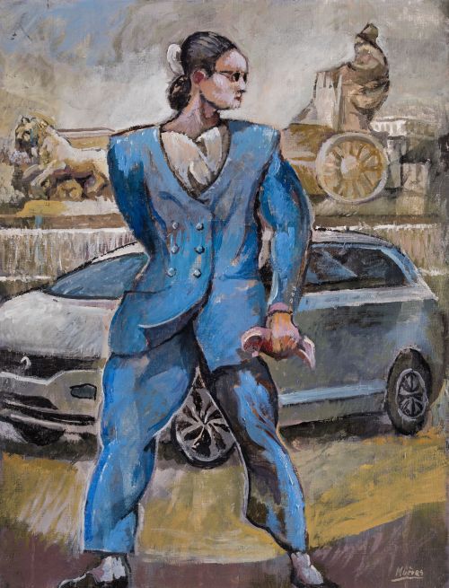 ISIDRO LÓPEZ MURIAS, "Una empresaria en Cibeles"