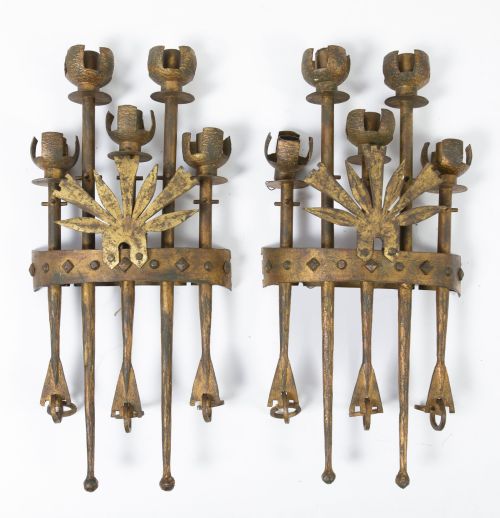 Pareja de apliques, España, años 60