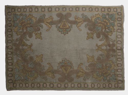 Alfombra española de lana anudada a mano, S.XX