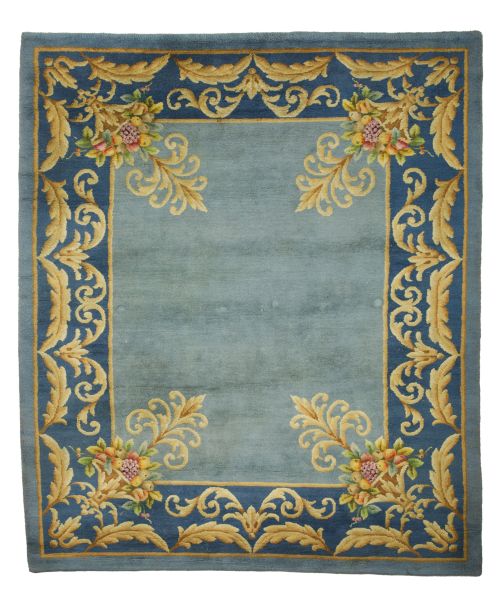 Alfombra de lana anudada a mano, España, med. S. XX