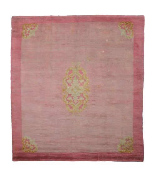 Alfombra de lana anudada mano, España, med. S. XX