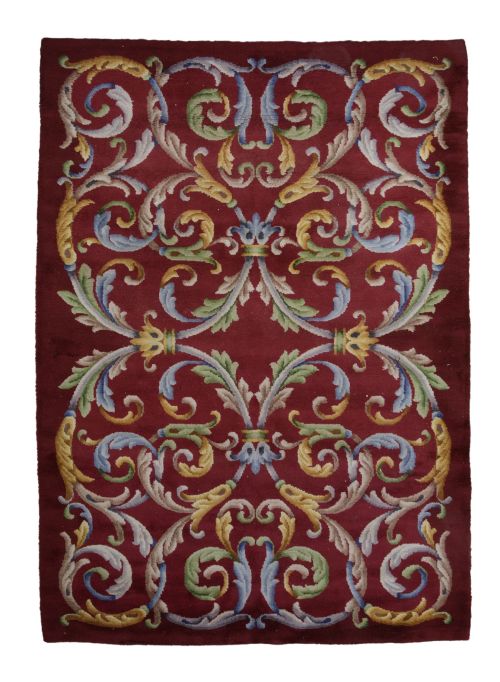 Alfombra de lana anudada  mano, España, S. XX