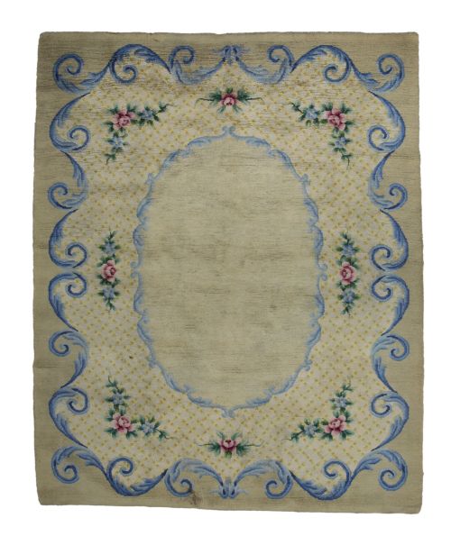 Alfombra de lana anudada mano, España, med. S. XX