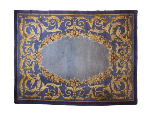 Alfombra de lana anudada a mano, España, med. S. XX