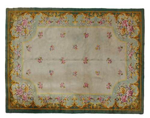 Alfombra de lana anudada a mano, España, med. S. XX