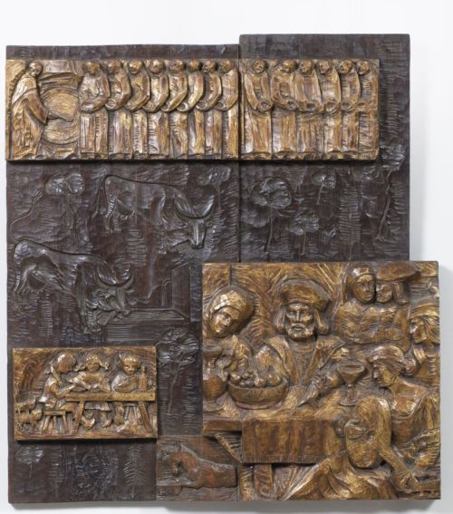 ESCUELA ESPAÑOLA, "Alegoría de los alimentos", Relieve de