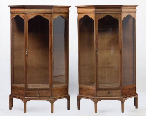 Pair of display cabinets, Spain, mid-20th century